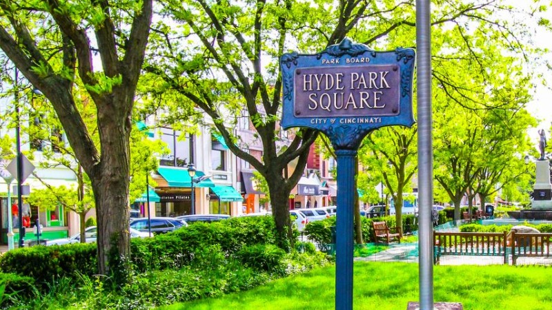 Hyde Park Square Sign